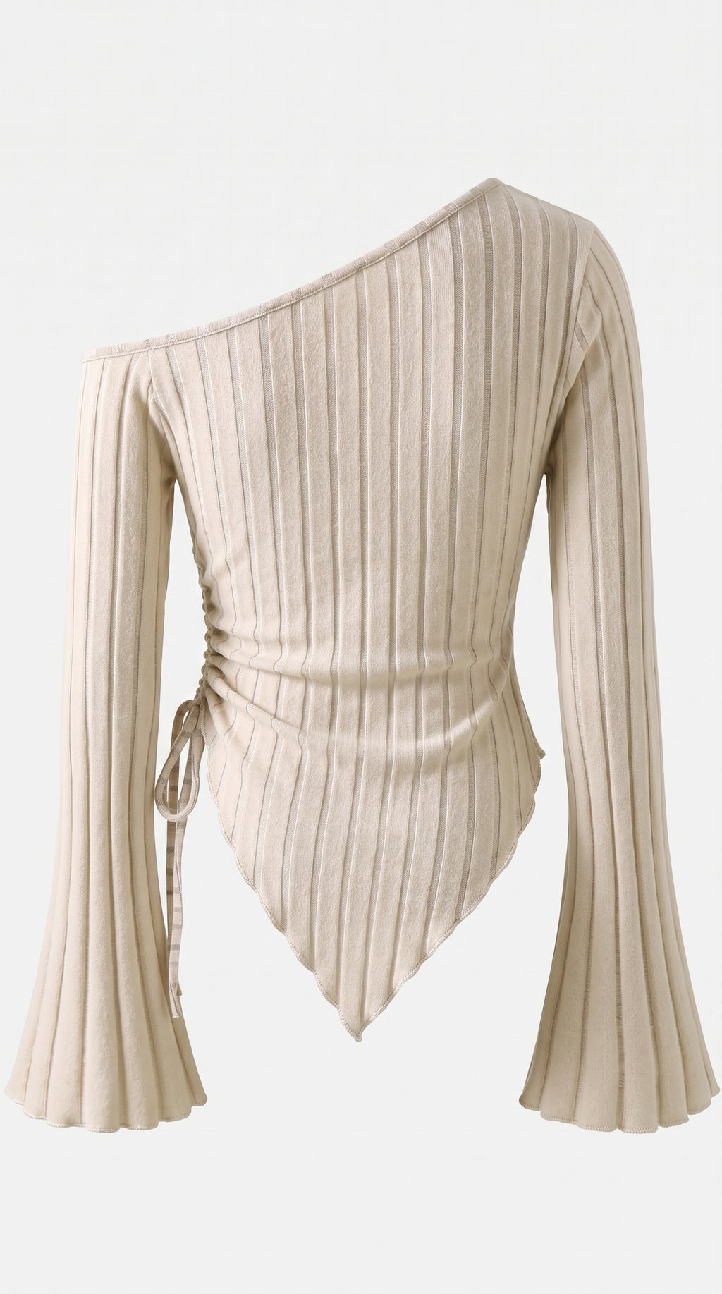 Women's Off-Shoulder Bell Sleeve Knit Top