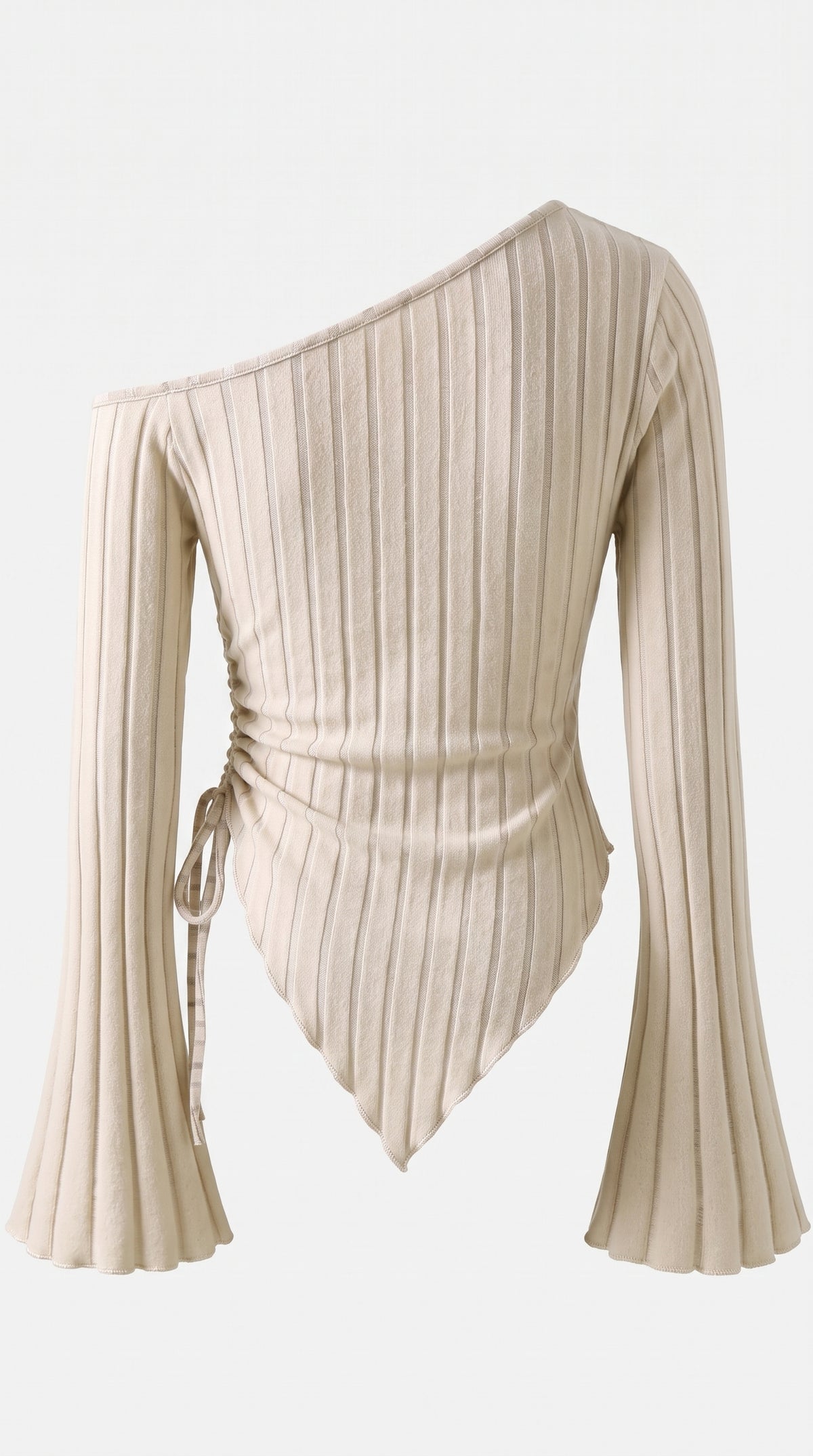 Women's Off-Shoulder Bell Sleeve Knit Top
