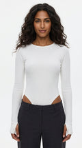 Long Sleeve Round Neck Turtleneck Womens T-shirt
